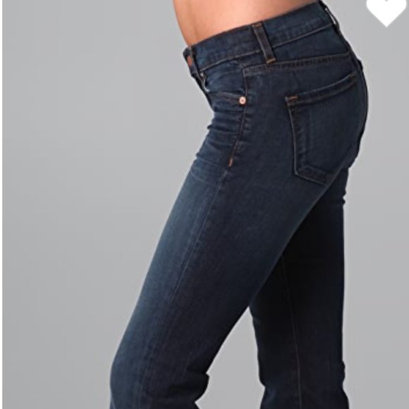 J BRAND | 'BABE' FLARED DARK DENIM JEANS - Picture 5 of 10